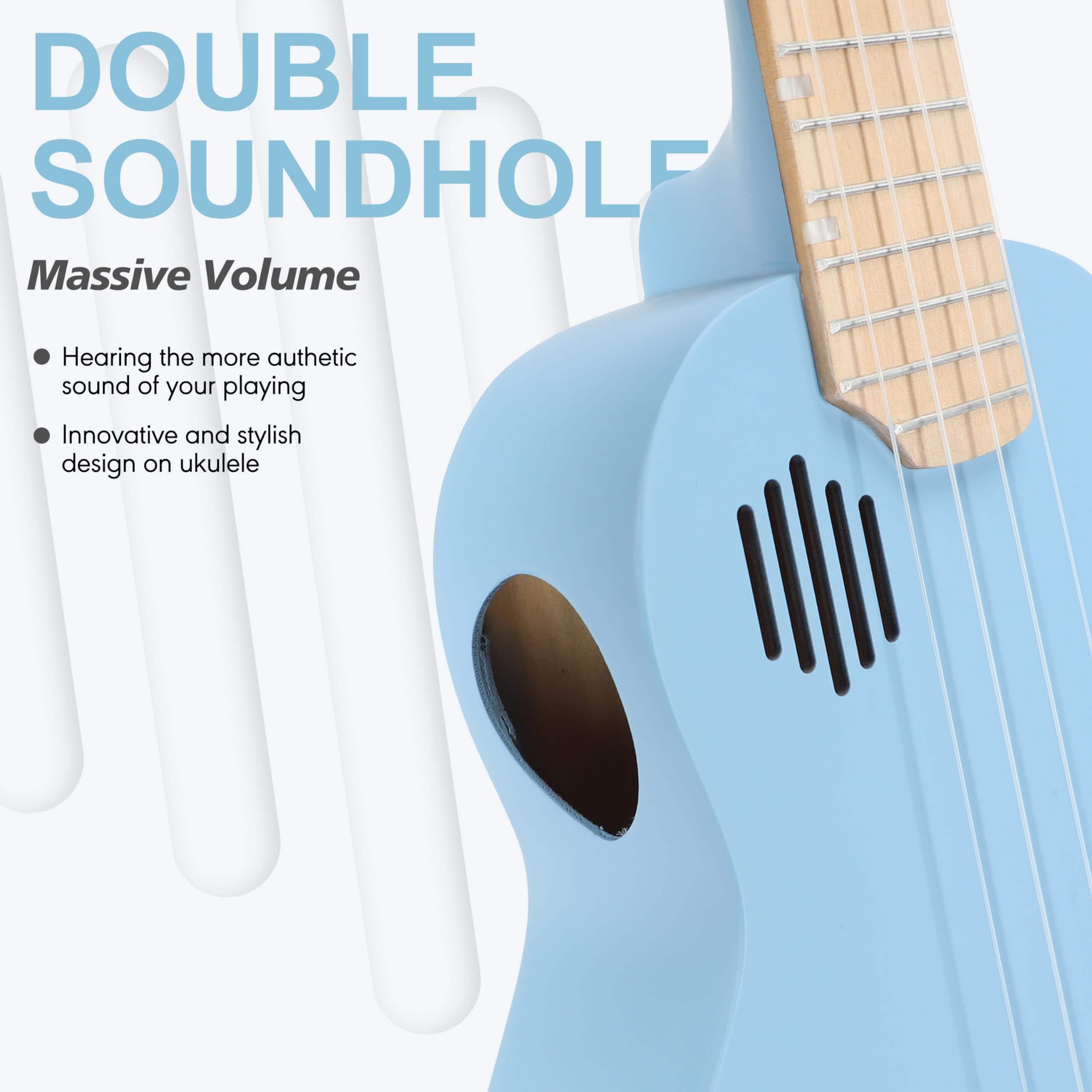 PICKAPICK Ukulele 21" Soprano Bundle para Principiantes - - Imagen 3