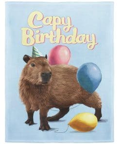 Manta decorativa de capibara para cumpleaños, suministros