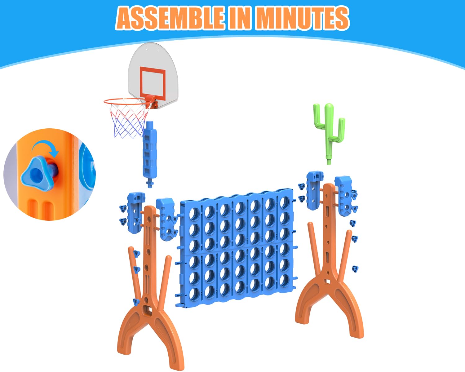 Juego 4-en-Linea Gigante Ayeboovi 4-in-A-Row con Juegos de - Imagen 8