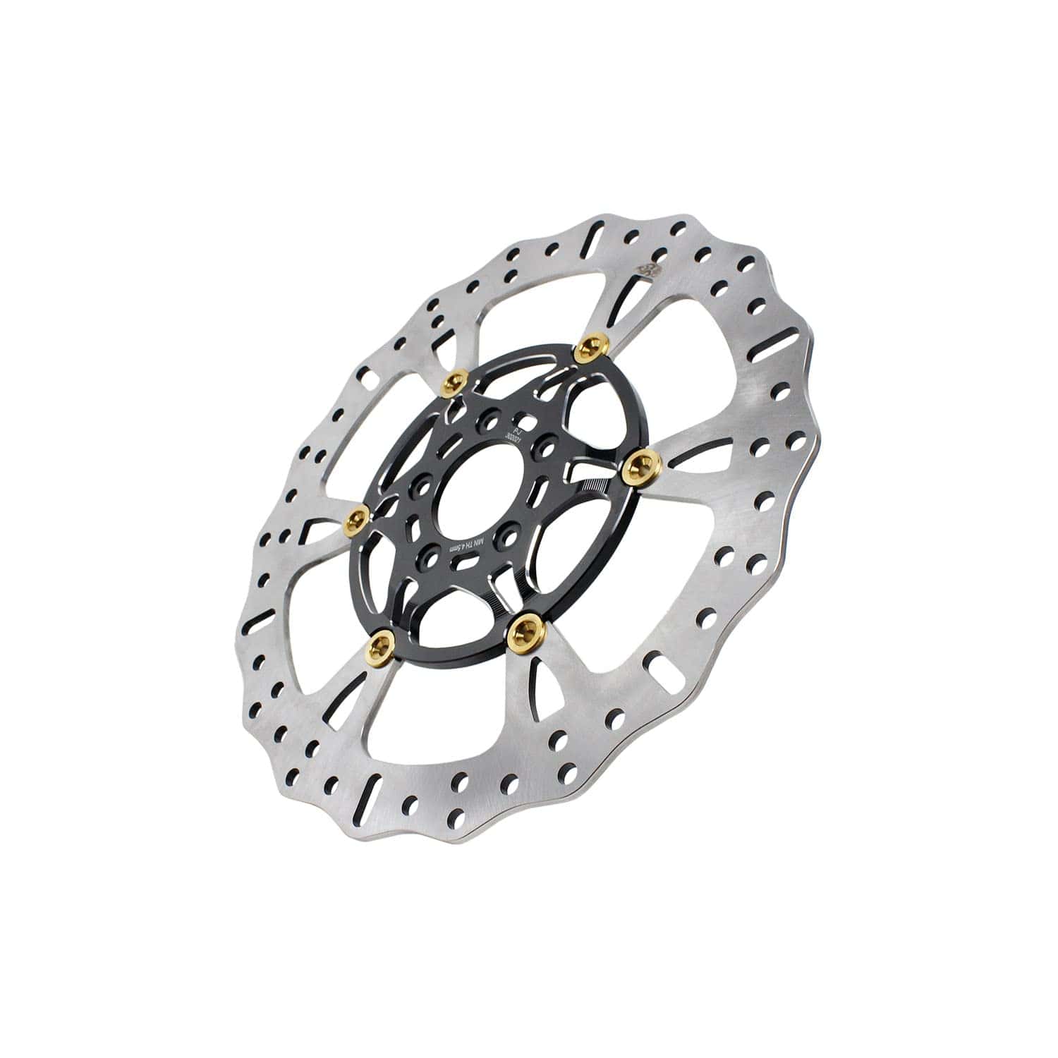 Disco de freno grande POWERJAMES negro de 14.0" con Rotor