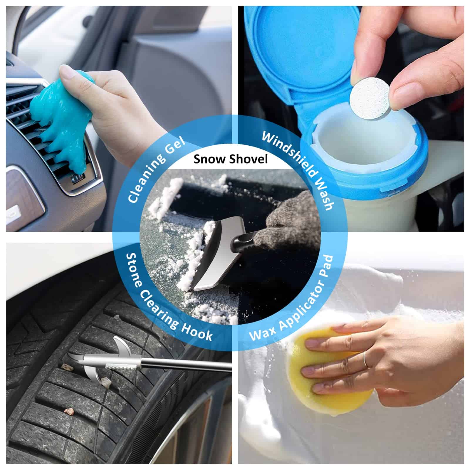 Kit de Limpieza de Coche AUTODECO 41Pzs Interior Detalle - Imagen 9