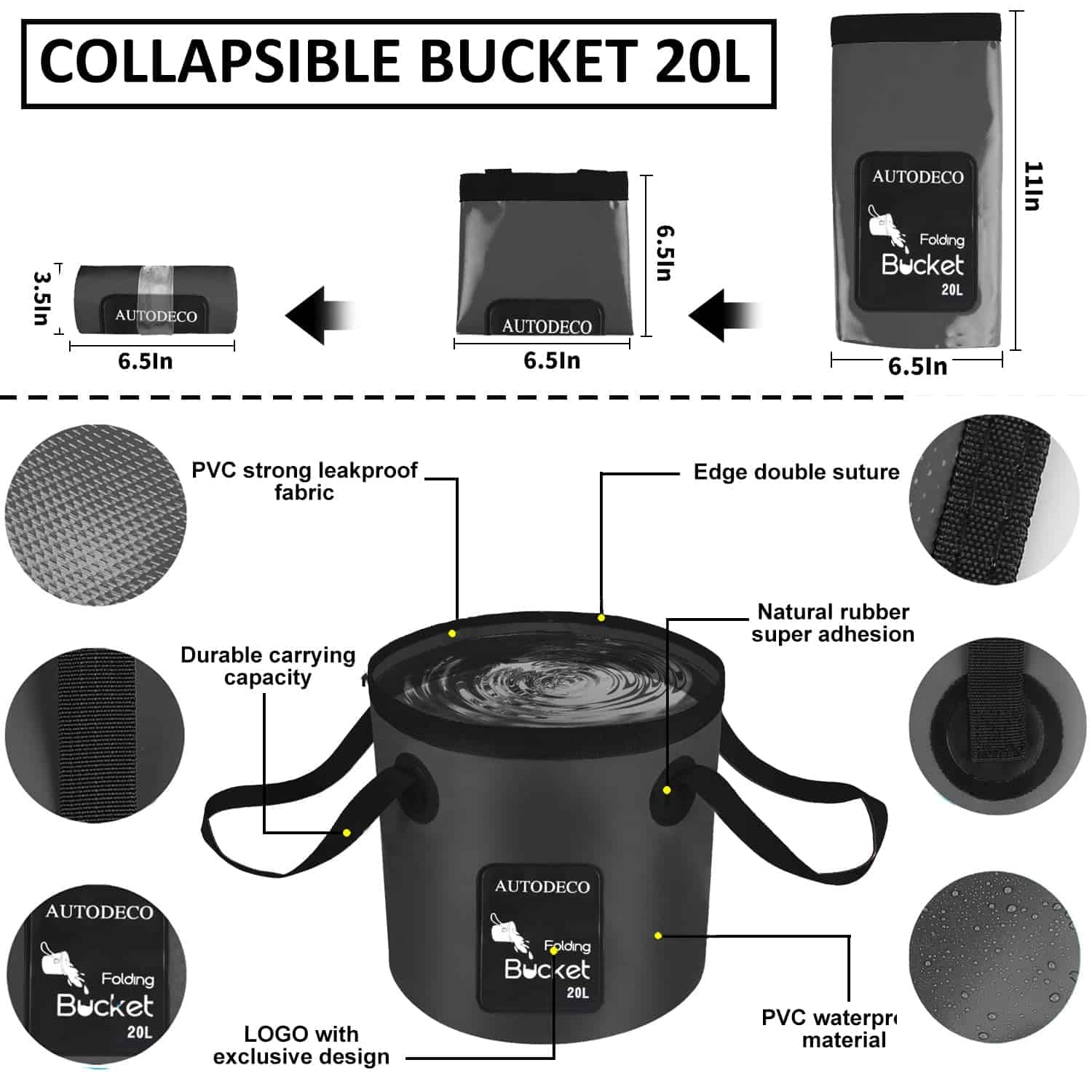 Kit de Limpieza de Coche AUTODECO 41Pzs Interior Detalle - Imagen 5