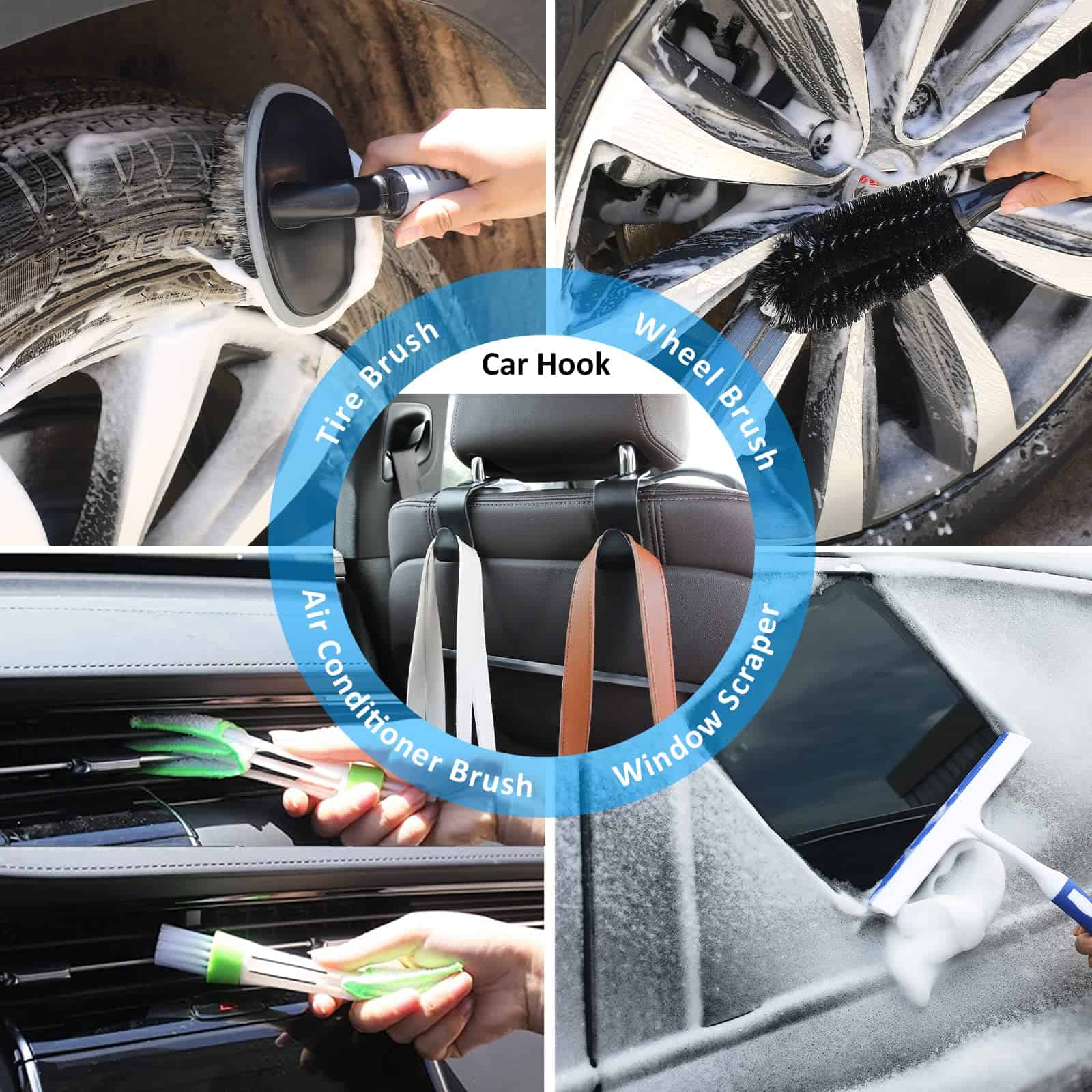 Kit de Limpieza de Coche AUTODECO 39 Piezas para Detallado - Imagen 7