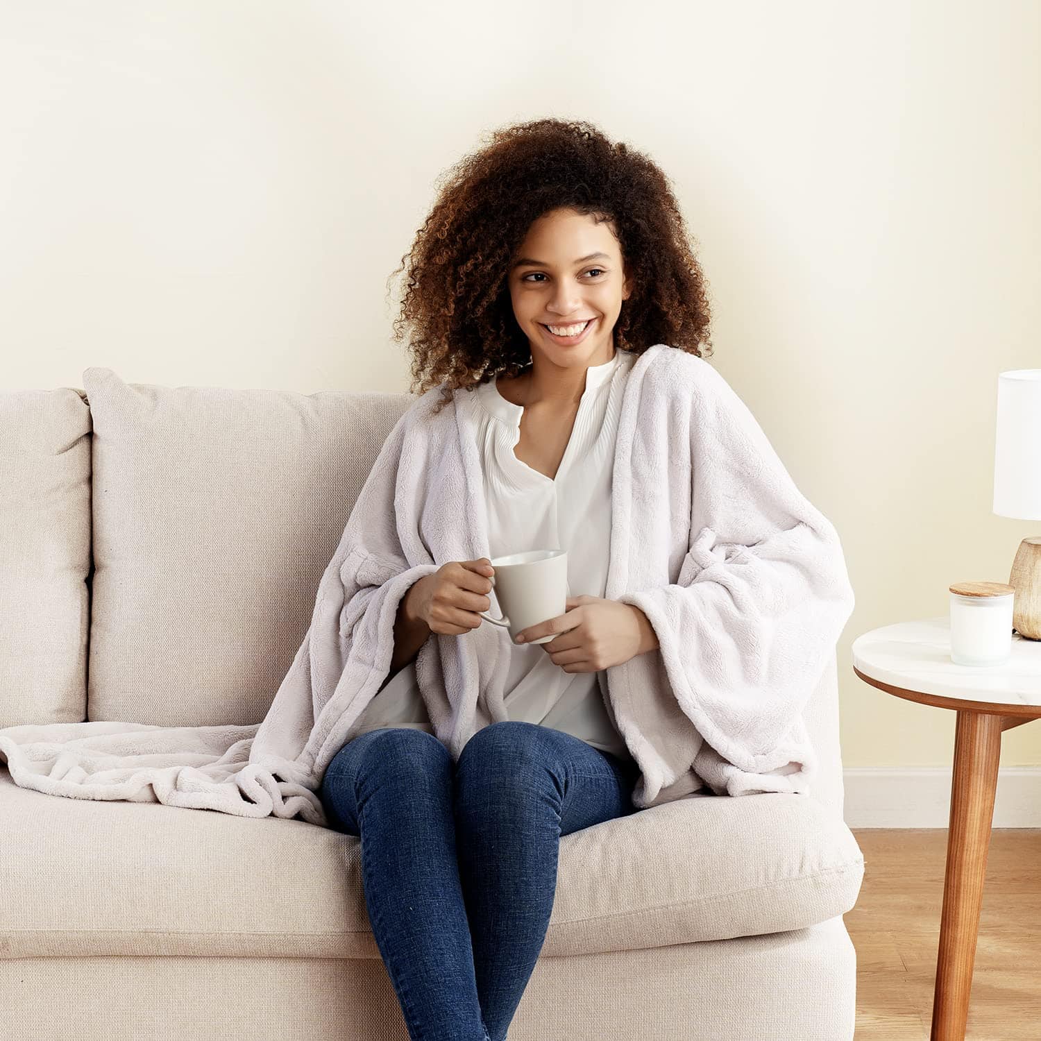 Manta Primalush� Wearable Berkshire Blanket, Abrigo de - Imagen 4