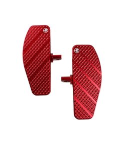 POWERJAMES Mini Pedal de pie largo de 7.9 pulgadas en rojo