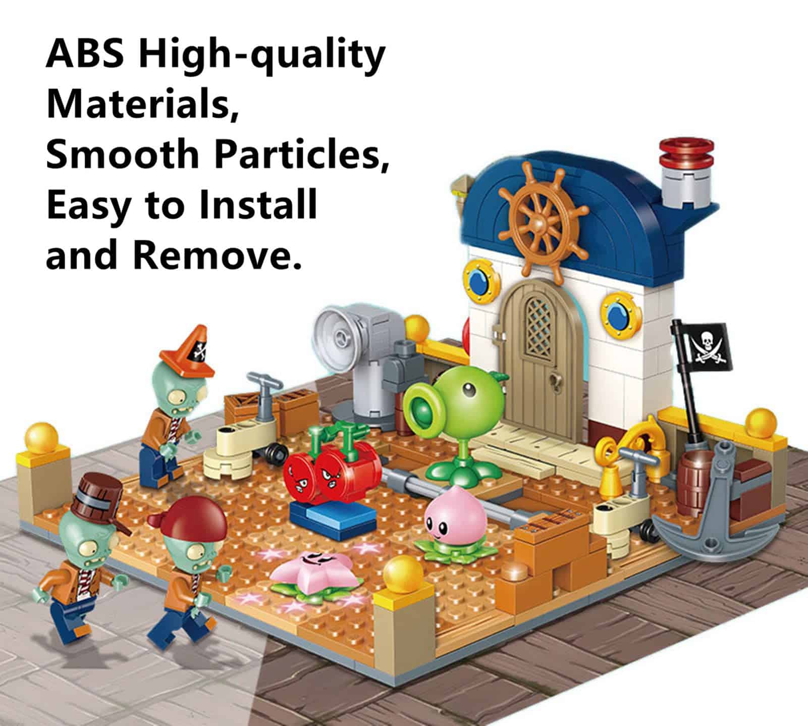 JHESAO Juguetes de Plantas y Zombies Juguetes de Ensamblaje - Imagen 6