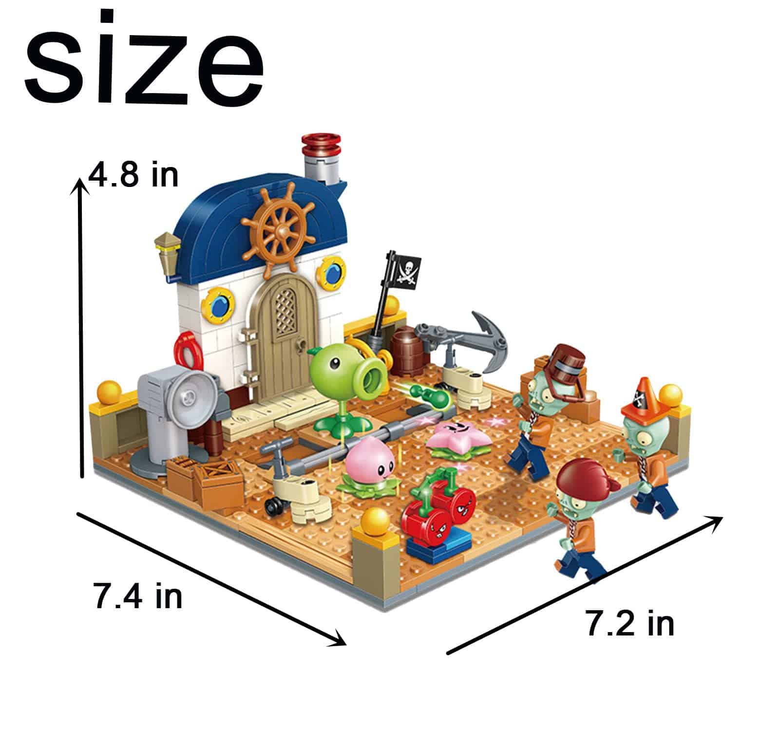 JHESAO Juguetes de Plantas y Zombies Juguetes de Ensamblaje - Imagen 3