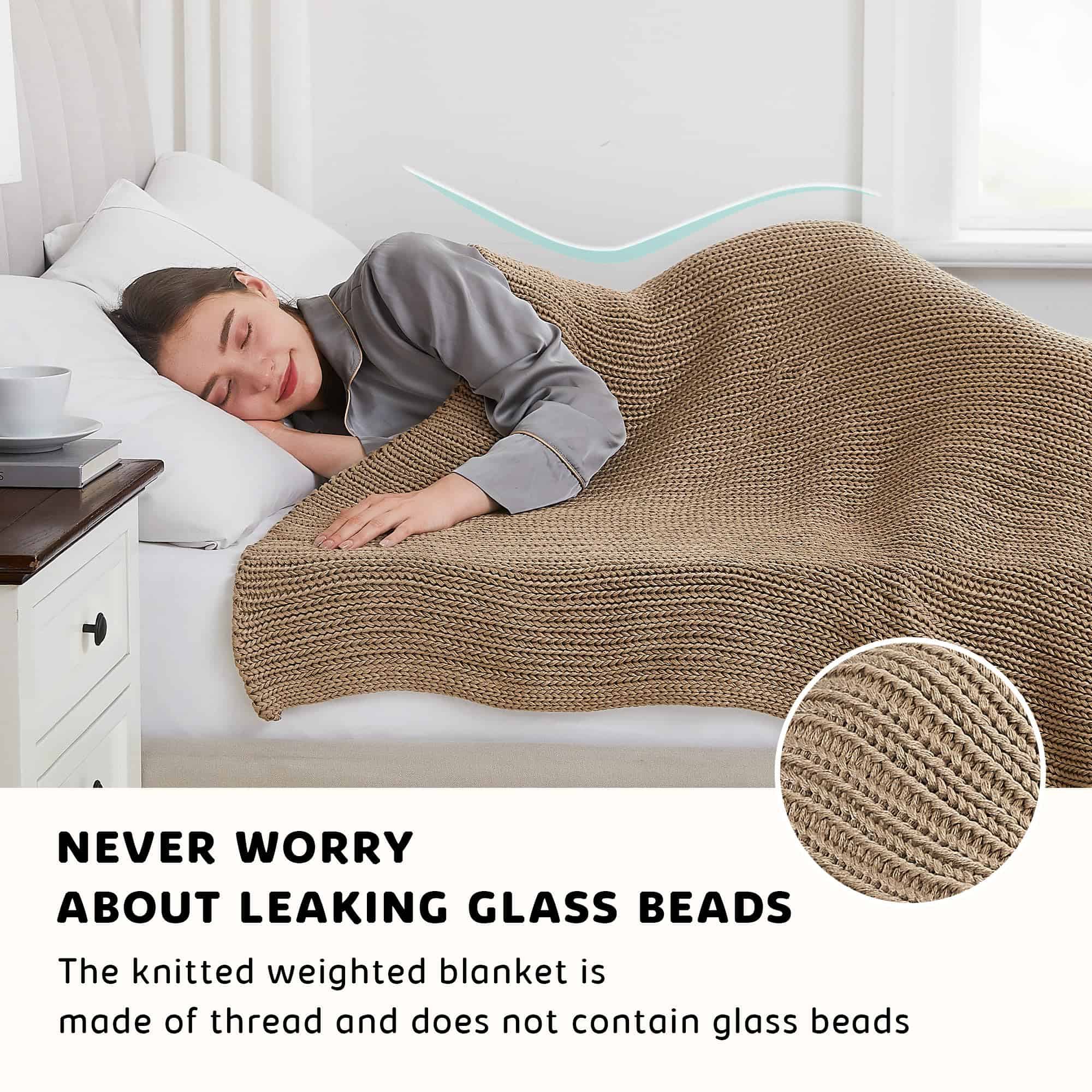 Manta Ponderada de Punto L'AGRATY - 60''x80'' 15lbs - Imagen 6