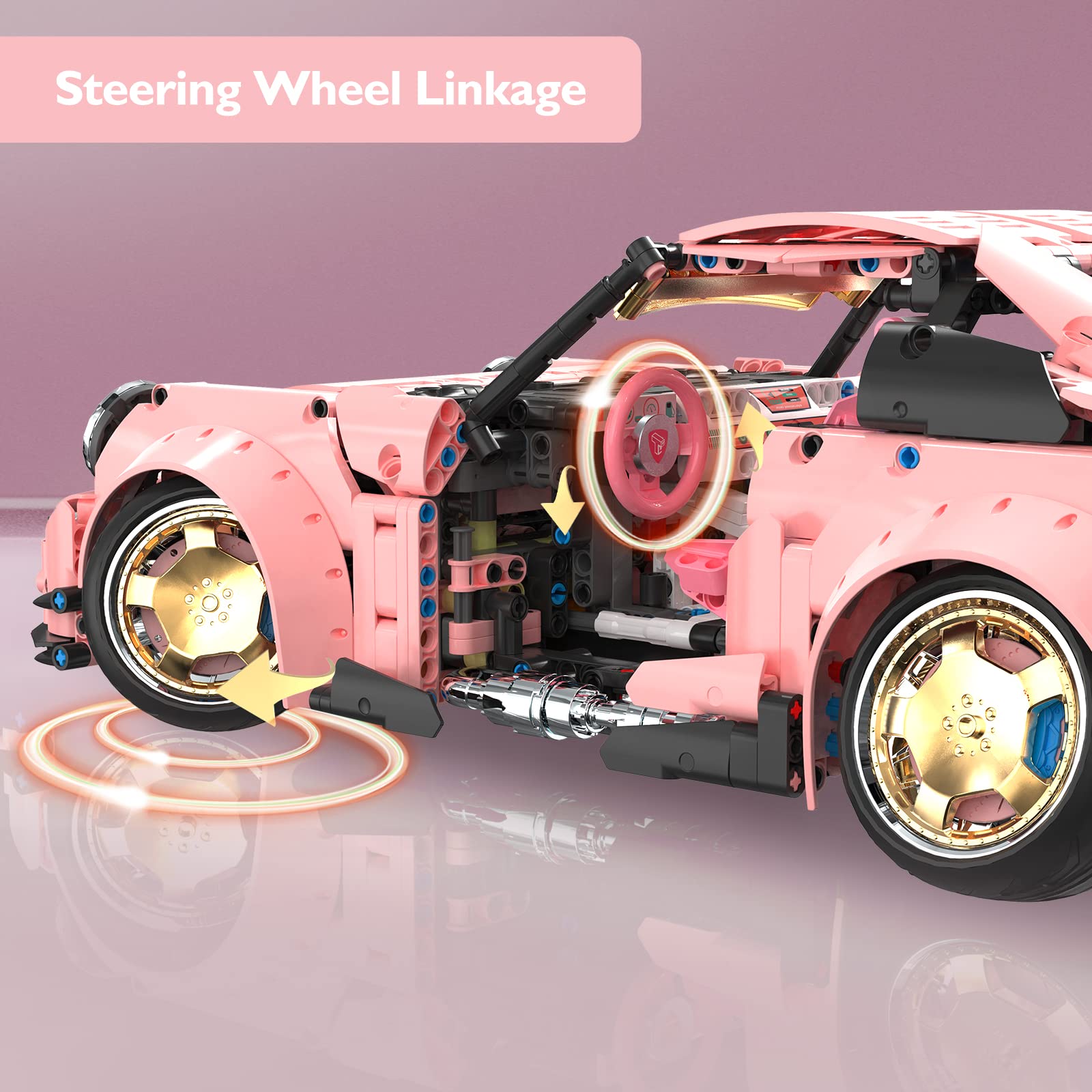 JMBricklayer Set de Construcción de Auto Deportivo PR 911 - Imagen 3