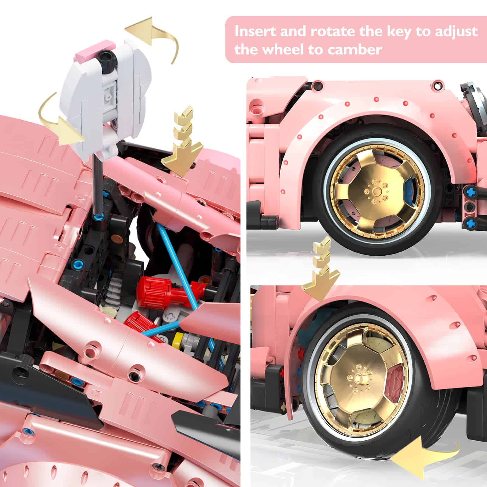 JMBricklayer Set de Construcción de Auto Deportivo PR 911 - Imagen 4