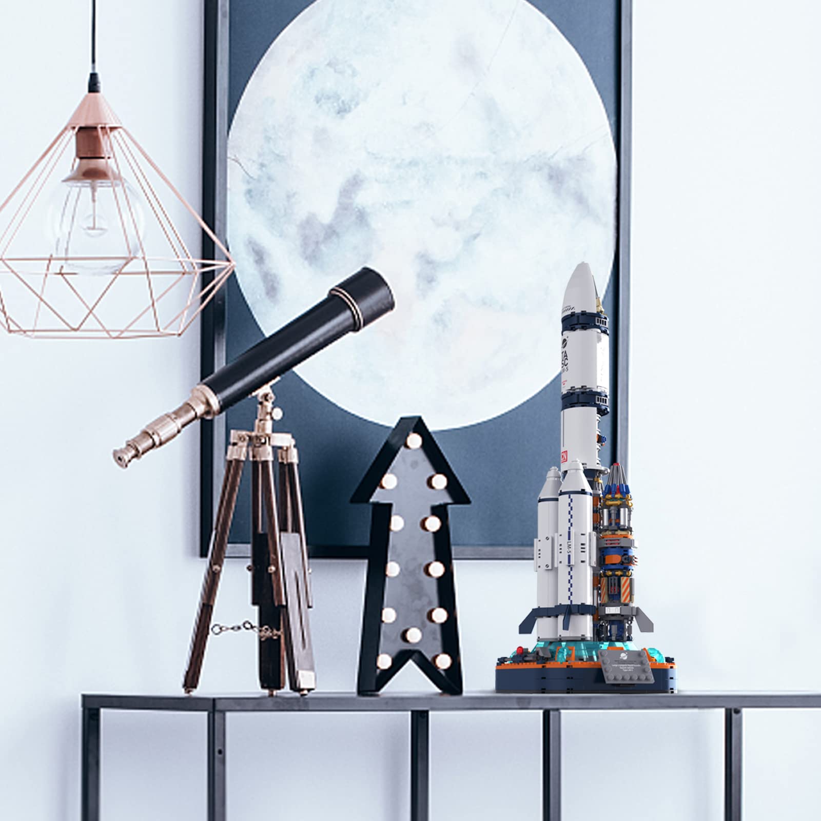 JMBricklayer Set de Construcción de Cohete Espacial para - Imagen 8