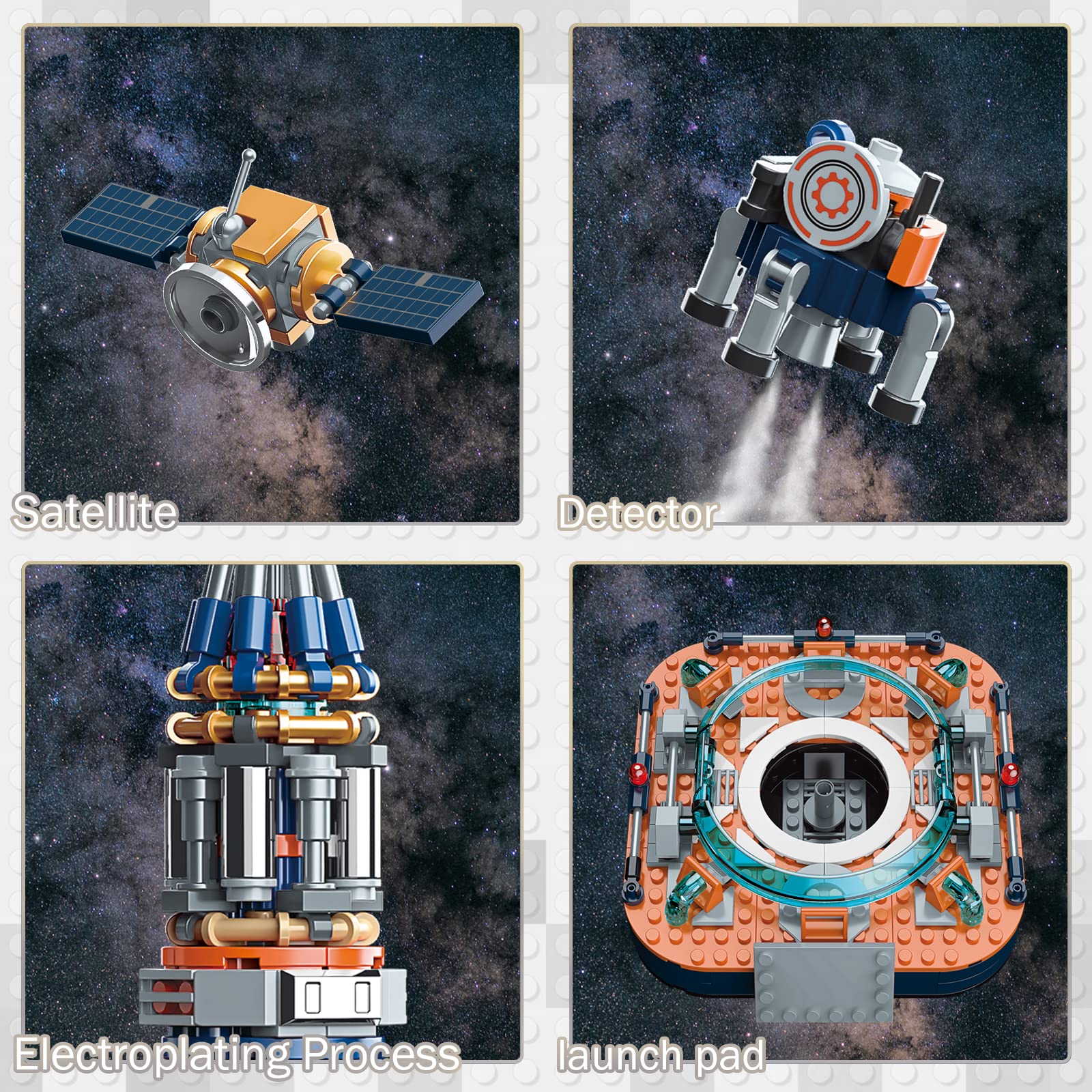 JMBricklayer Set de Construcción de Cohete Espacial para - Imagen 6