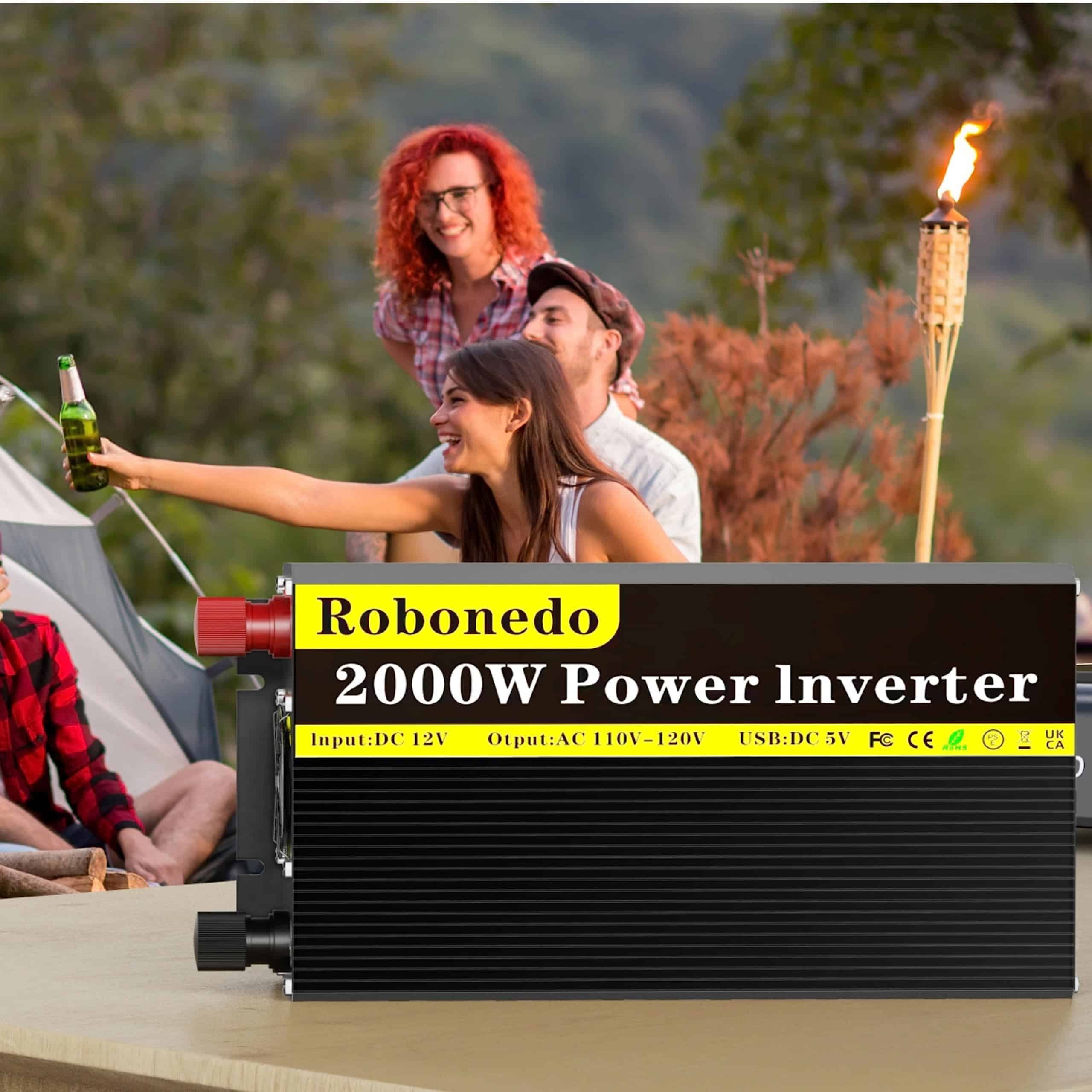 Inversor de Potencia Robonedo de 2000 vatios 12v DC a 110v - Imagen 7