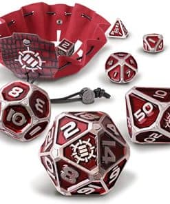 Set de dados metálicos ENHANCE DND - 7 dados poliédricos