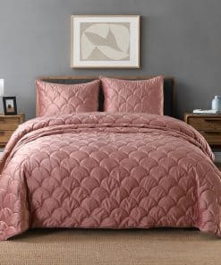 Juego de Edredón de Terciopelo HORIMOTE HOME -Cameo Brown