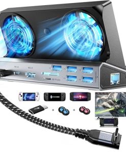 Estación de Acoplamiento de Steam Deck con Doble Ventilador