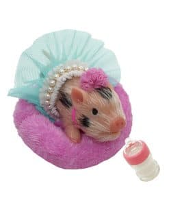 VOLOBE Piglet de Silicona, 5 Pulgadas Mini Realista Suave