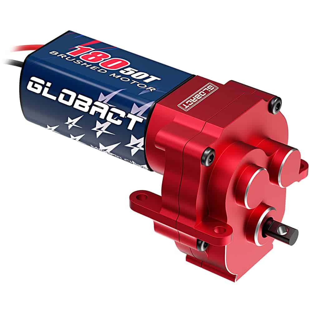 Motor Cepillado GLOBACT 180 50T con Caja de -Rojo
