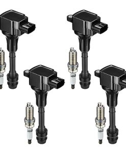 Conjunto de 4 Ignición Coil Pack UF350 y Bujías de Iridio