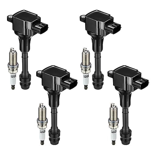 Conjunto de 4 Ignición Coil Pack UF350 y Bujías de Iridio
