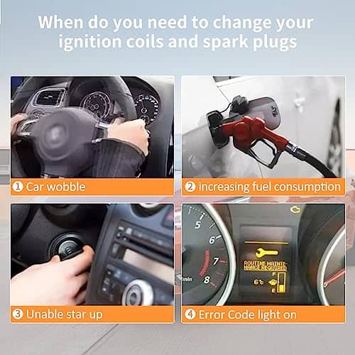 Conjunto de 4 Ignición Coil Pack UF350 y Bujías de Iridio - Imagen 6