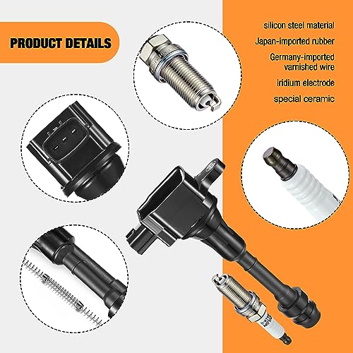 Conjunto de 4 Ignición Coil Pack UF350 y Bujías de Iridio - Imagen 3