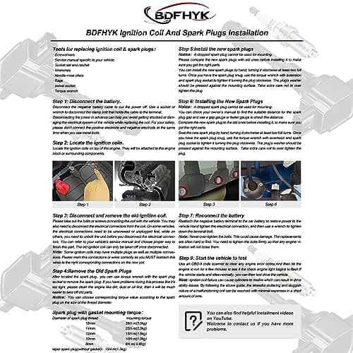 Conjunto de 4 Ignición Coil Pack UF350 y Bujías de Iridio - Imagen 7