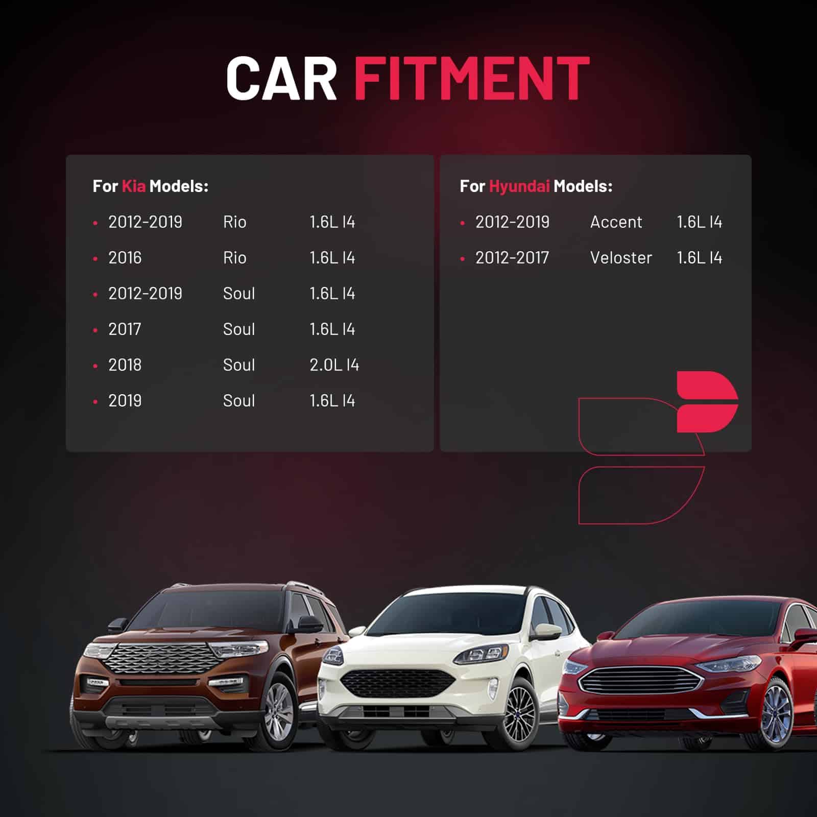 Paquete de bobina UF652 y bujías de iridio 93815 Compatible - Imagen 3