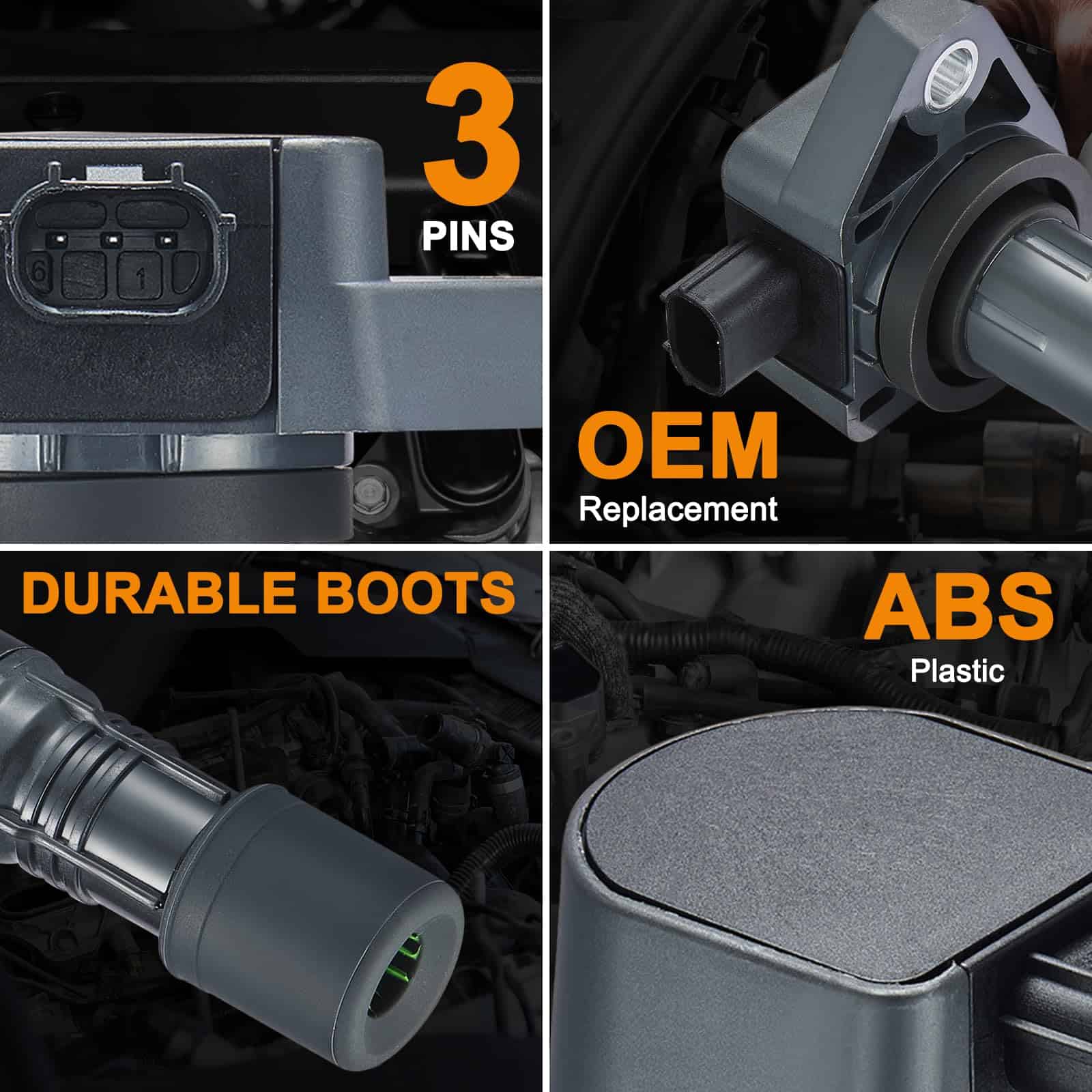 Paquete de bobinas de encendido BDFHYK compatible con Honda - Imagen 4