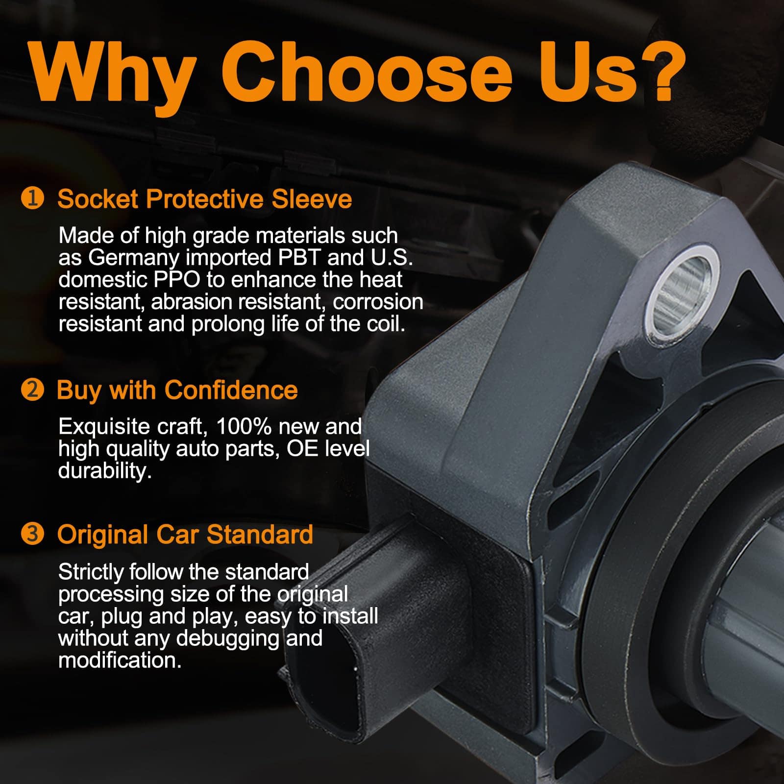 Paquete de bobinas de encendido BDFHYK compatible con Honda - Imagen 6