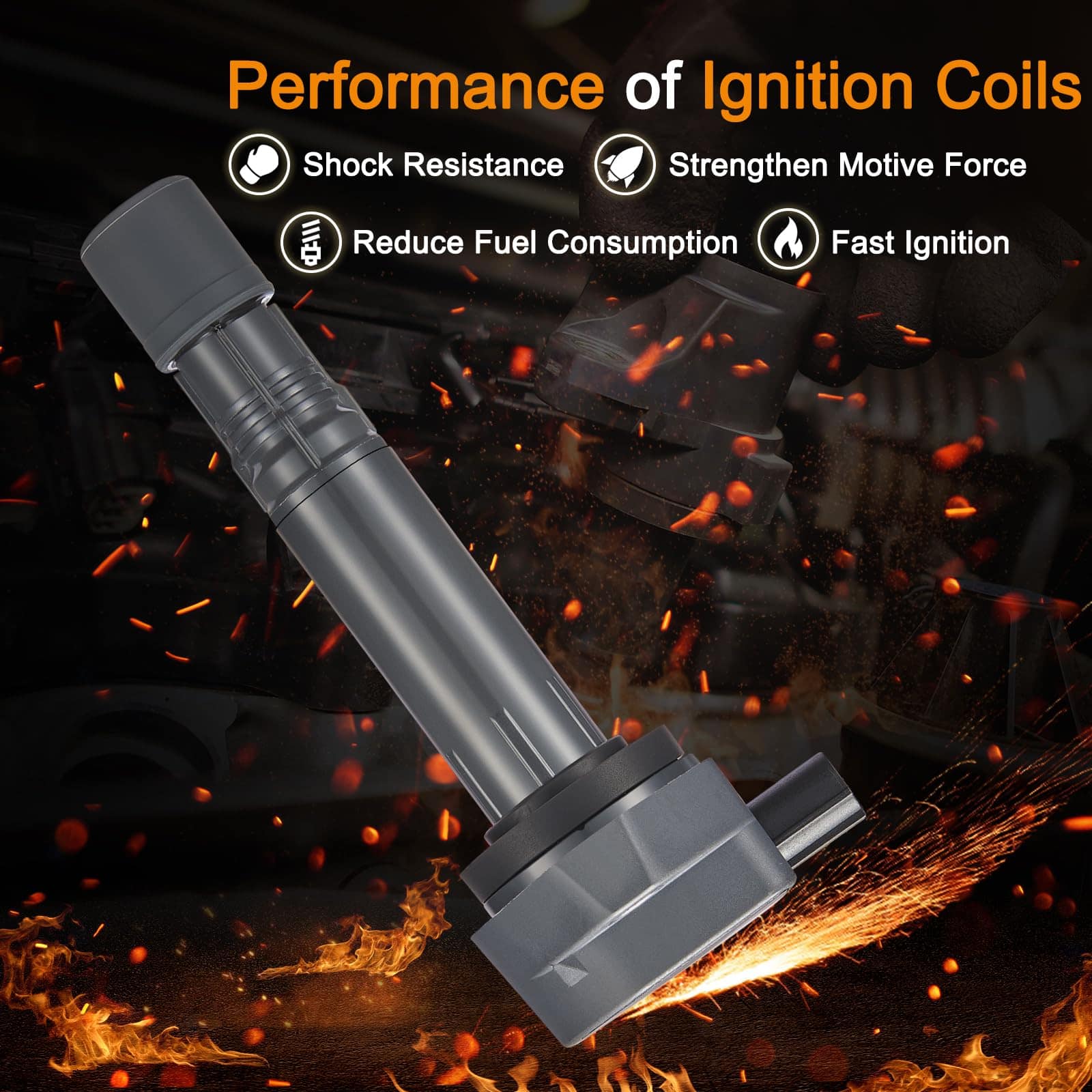 Paquete de bobinas de encendido BDFHYK compatible con Honda - Imagen 3