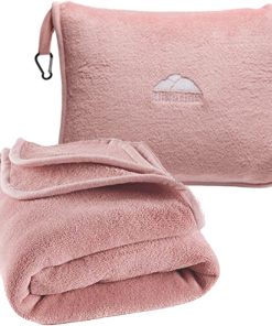 Manta de Viaje Larga y Suave BlueHills Premium -Rosa