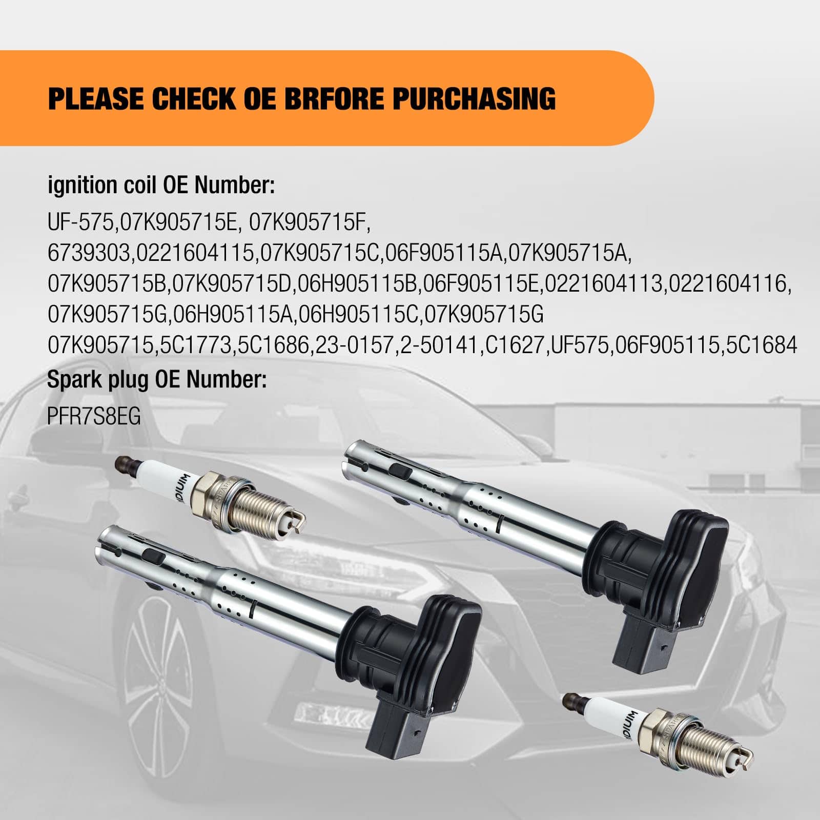 Paquete de Bobina de Encendido BDFHYK y Bujías de Iridio - Imagen 4