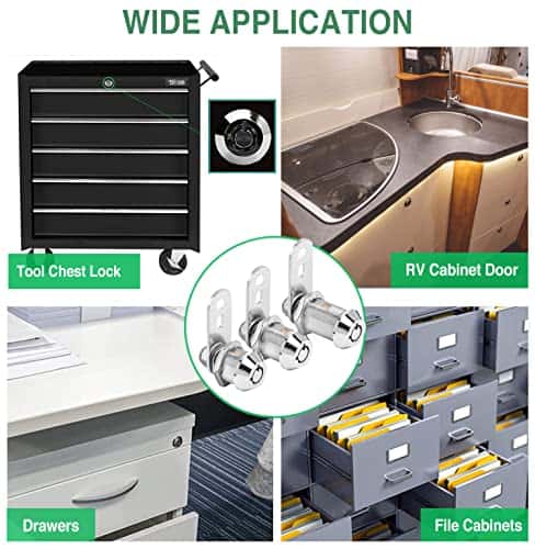 Cerradura de gabinete con llaves, paquete de 10, Cerraduras - Imagen 8