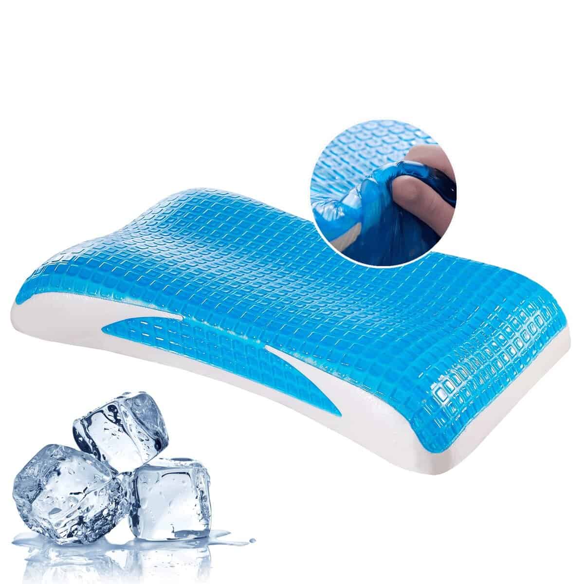 Almohada de Gel Refrigerante EUCIOR, Almohada de Espuma con