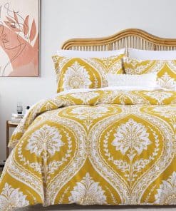 Perhom Juego de Funda nórdica King - 3 Piezas Estampado