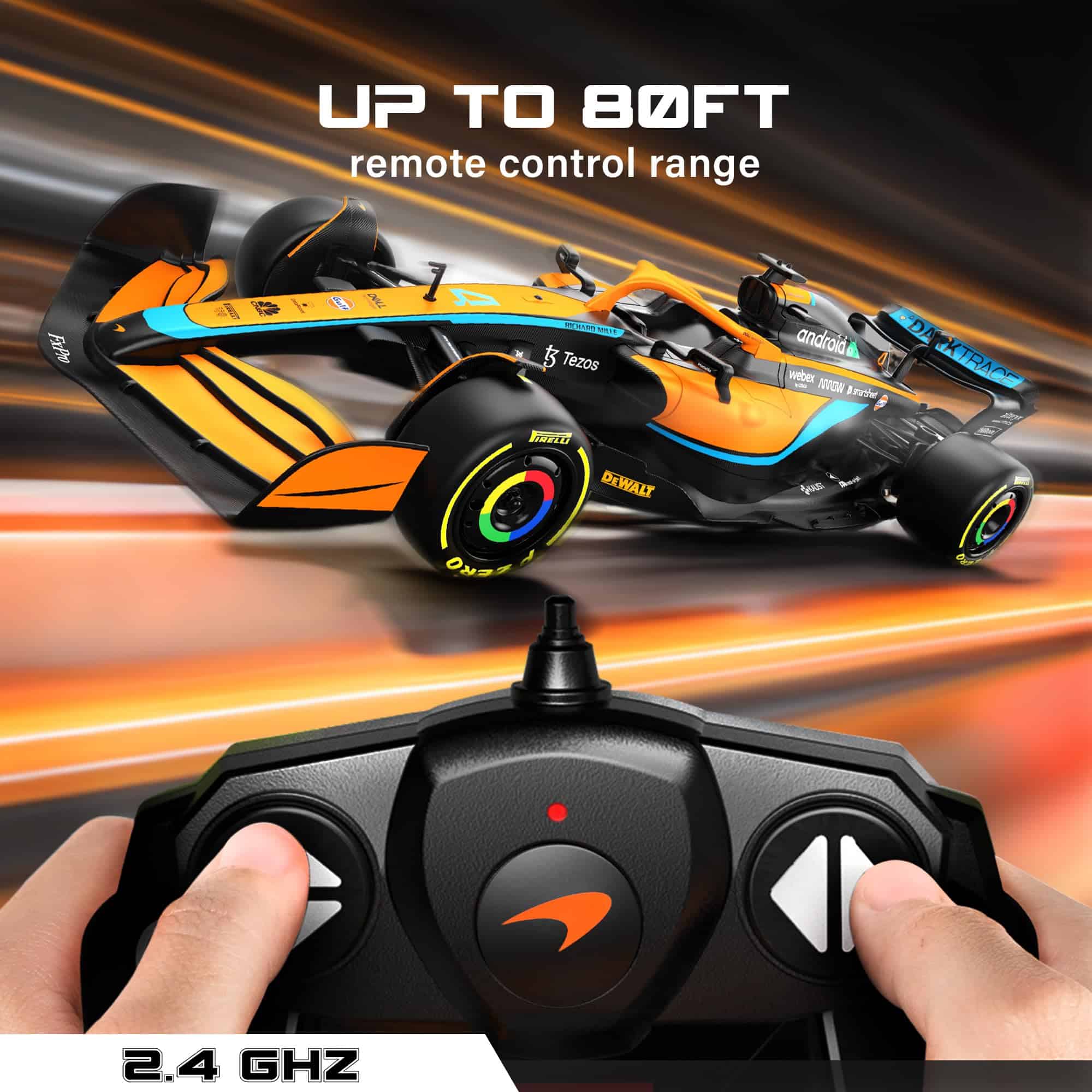 Coche de Control Remoto McLaren F1 MCL36 1:18 de Voltz Toys - Imagen 5