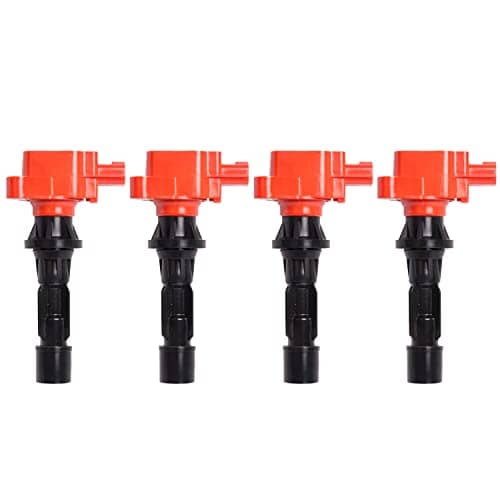 Paquete de 4 bobinas de encendido rojas ENA 2.0L 2.3L L4