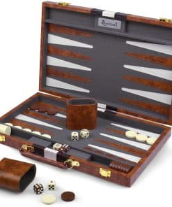 Juegos de Backgammon para Adultos de Cuero - Juegos de Mesa