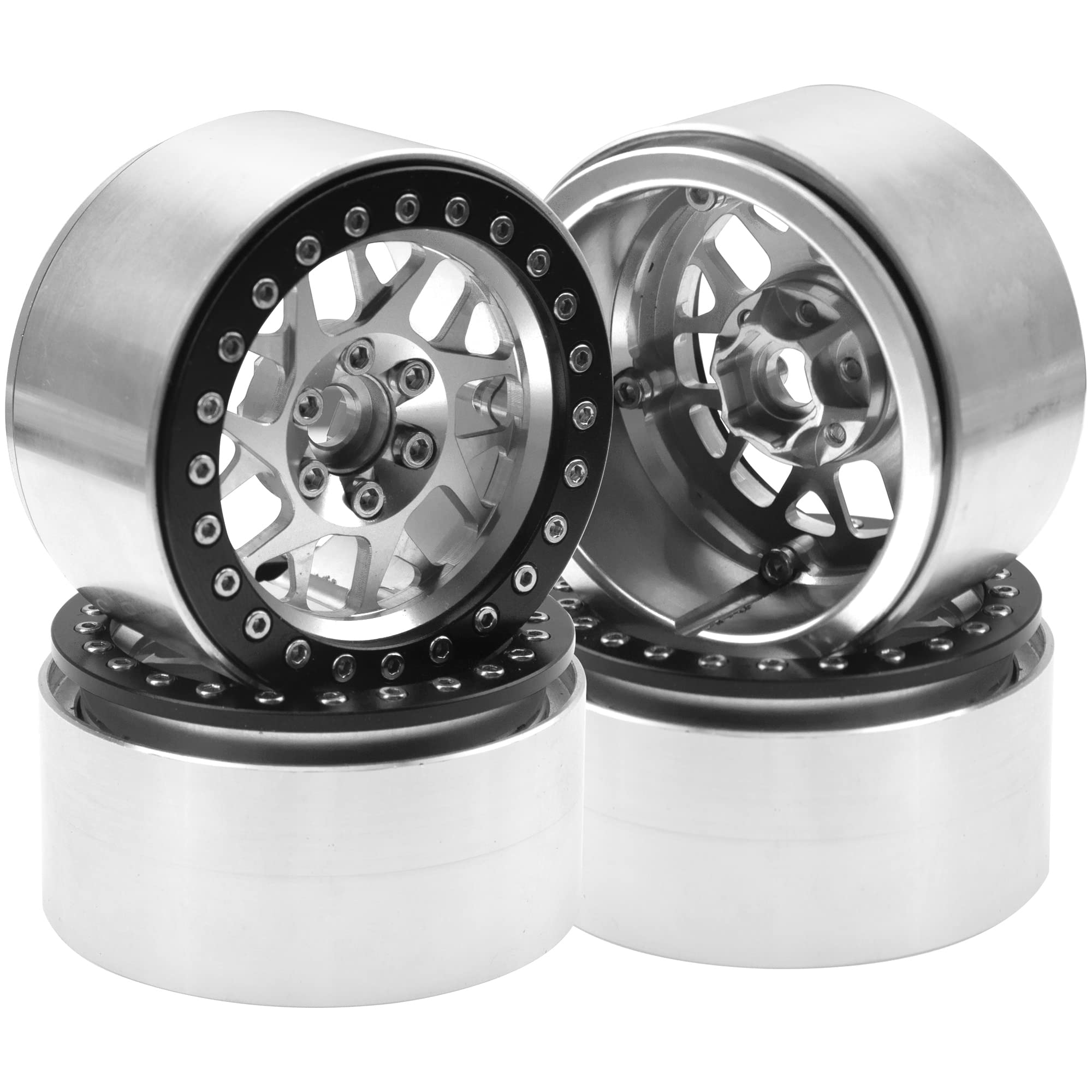 4Pack HIRCQOO Metal Rims de Rueda Beadlock de 2.2 pulgadas - Imagen 4