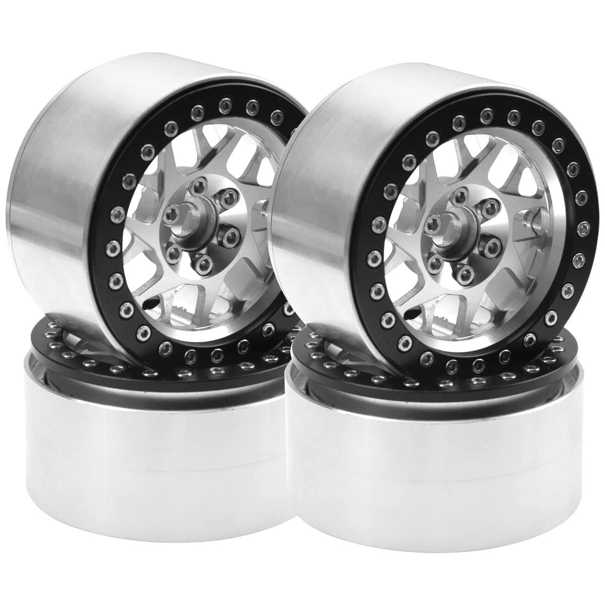 4Pack HIRCQOO Metal Rims de Rueda Beadlock de 2.2 pulgadas