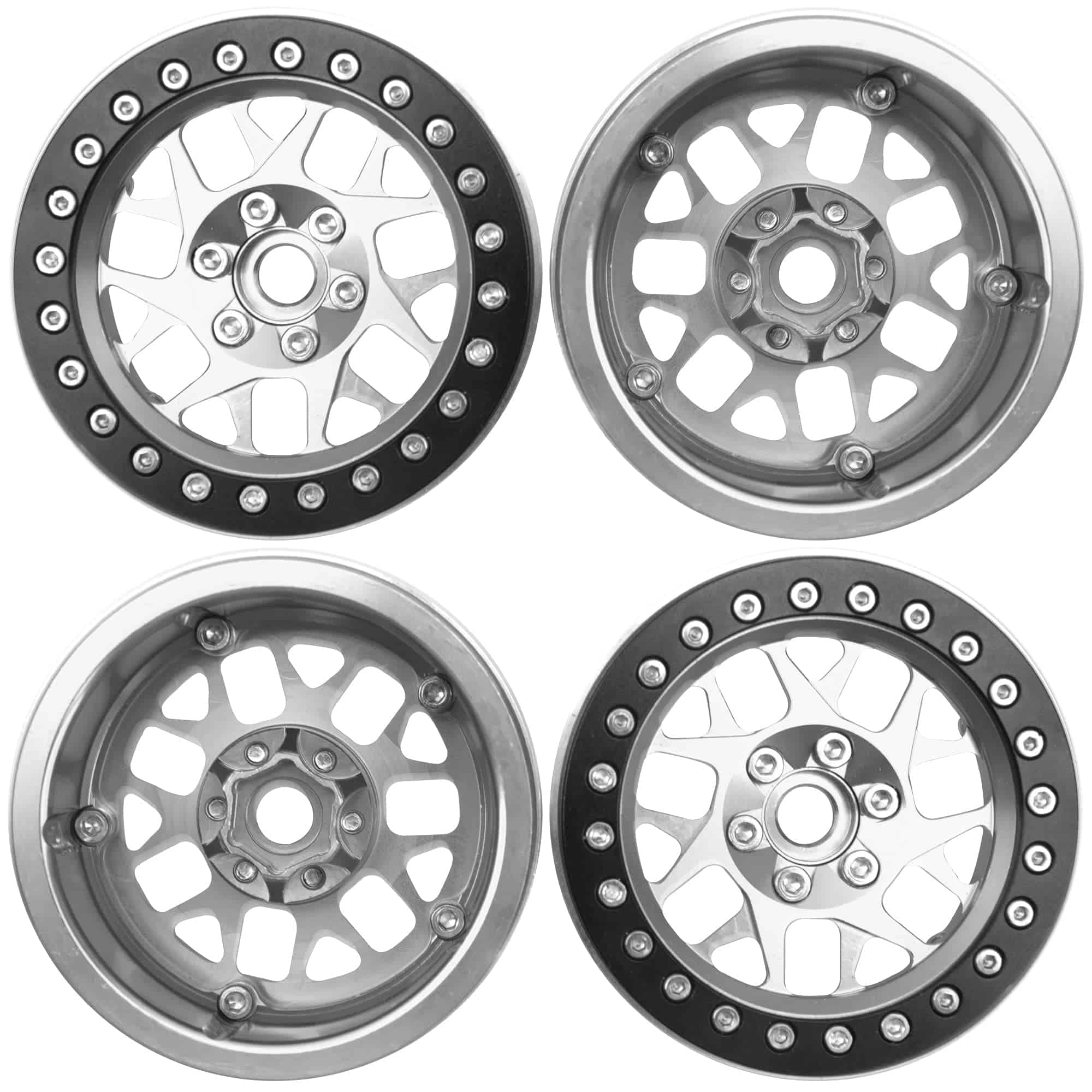 4Pack HIRCQOO Metal Rims de Rueda Beadlock de 2.2 pulgadas - Imagen 3