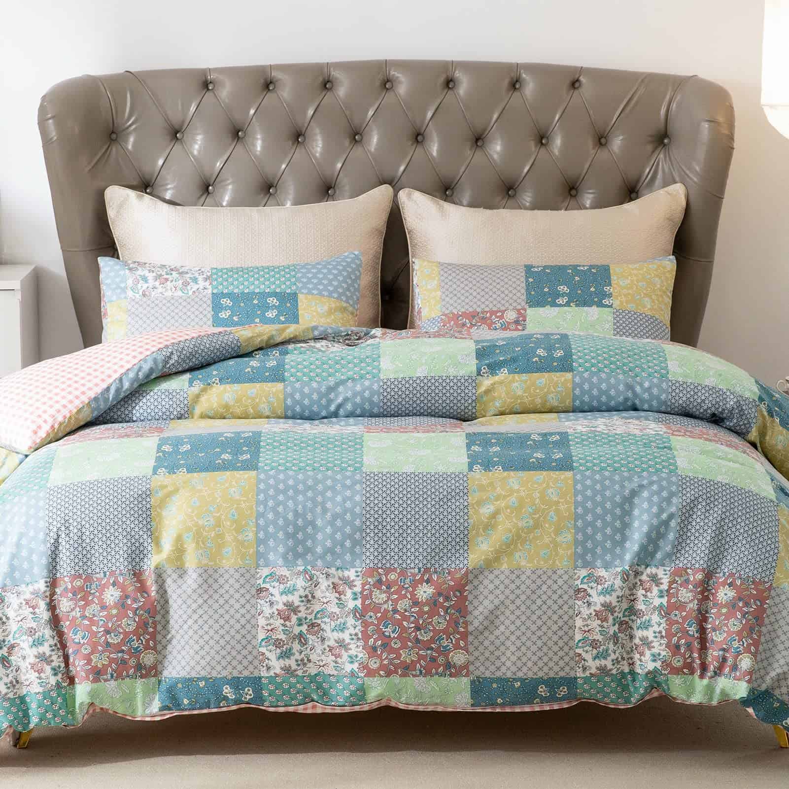 Juego de Funda de Edredón Floral King, 3 Piezas 100% - Imagen 3