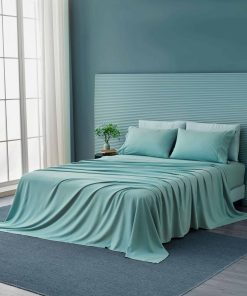 Juego de sábanas Great Bay Home, Queen, Mar - Juego de 4