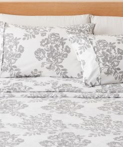 Juego de Sábanas de Microfibra de 4 Piezas con Estampado