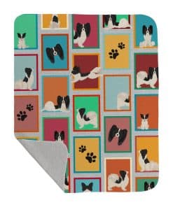 Colcha Acolchada con Diseño de Papillon en Blanco y Negro