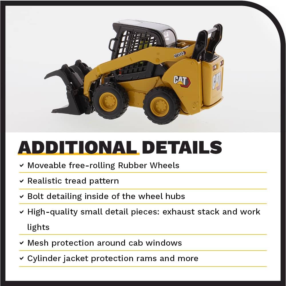 Diecast Masters 1:32 Caterpillar 259D3 Compact Track Loader - Imagen 6