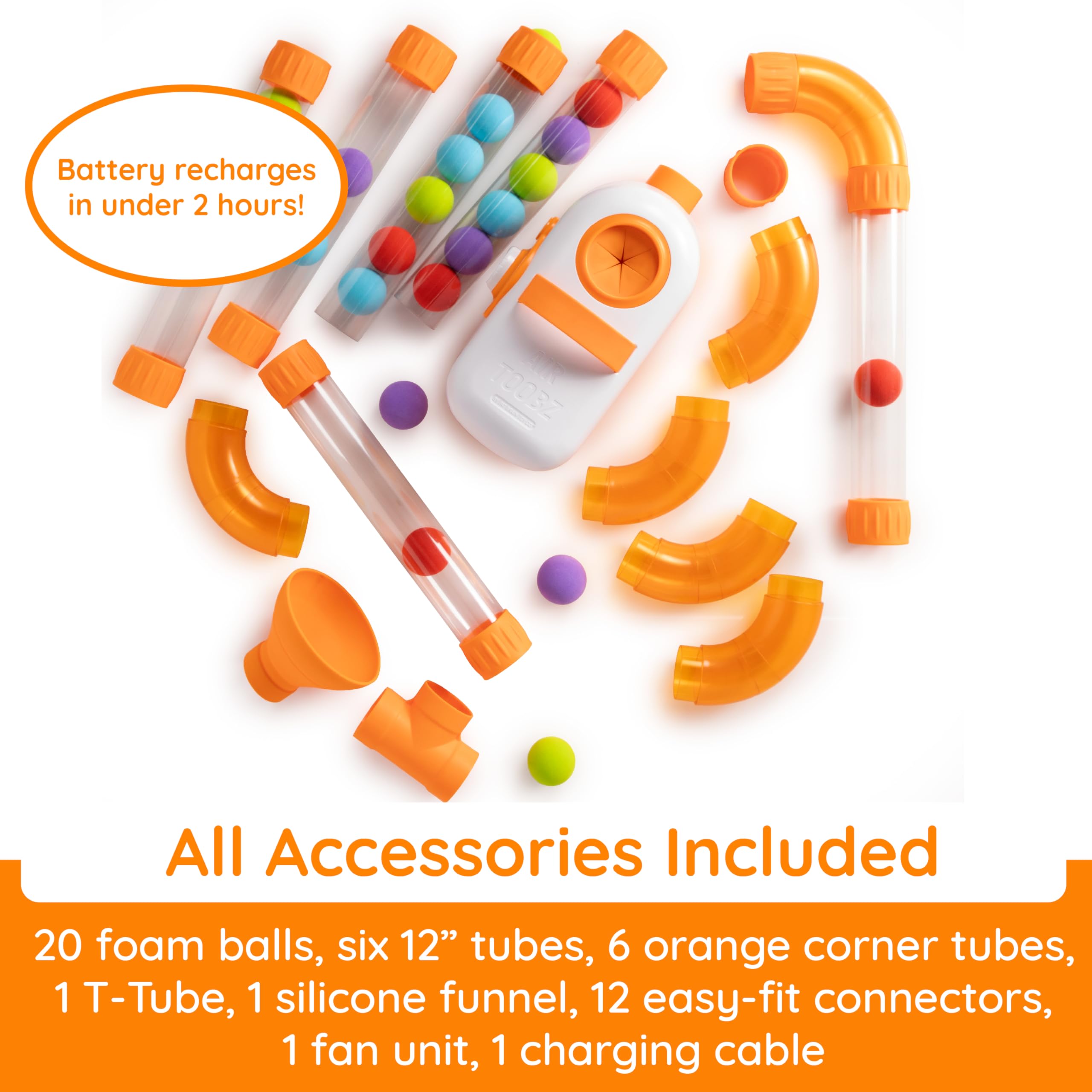 Fat Brain Toys Air Toobz, Juguetes de Construcción STEM con - Imagen 8