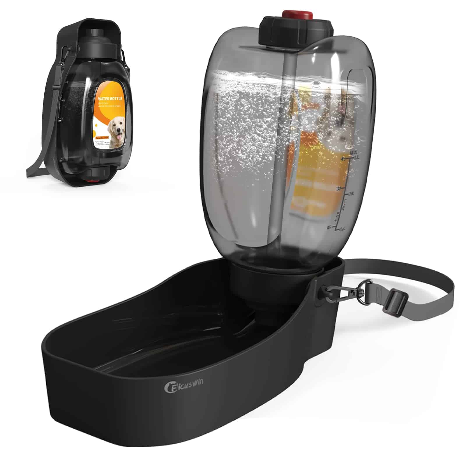 Botella de agua para perros con gran capacidad, botella de