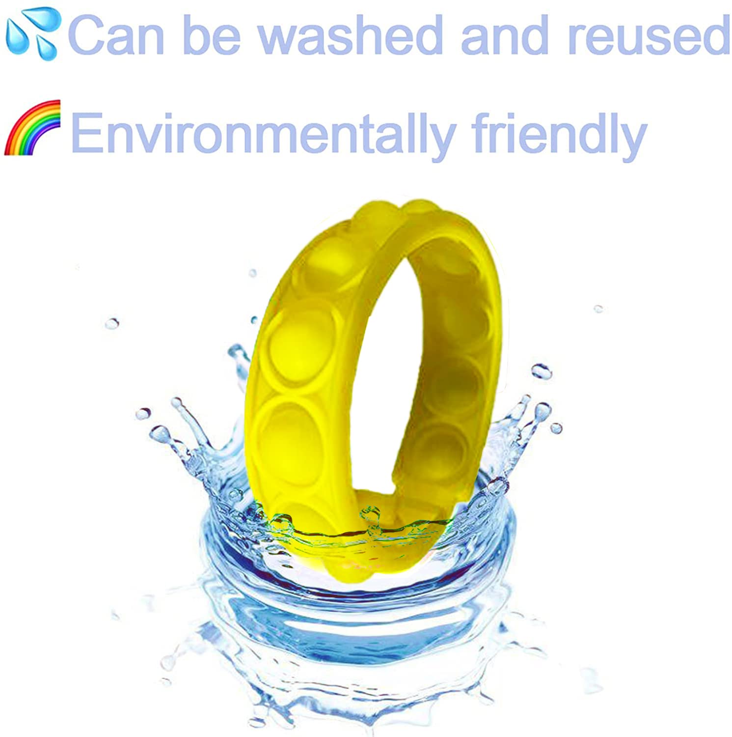 300Pcs Pulsera Fidget Toy, Pulseras Pop Bubble Sensory Toys - Imagen 5